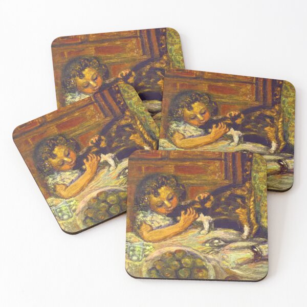 Item preview, Little Girl with a Cat   1899  - Pierre Bonnard designed and sold by nebelimr.