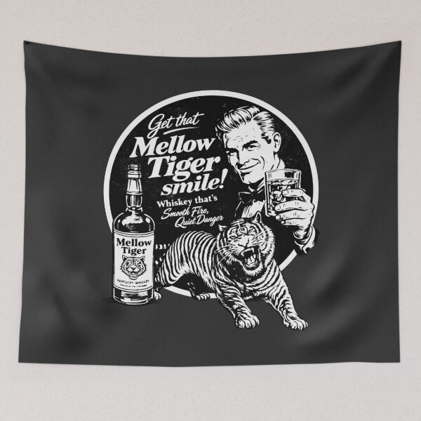 Item preview, Vintage Smooth Tiger Whiskey designed and sold by Kujo Dangerous Vintage.