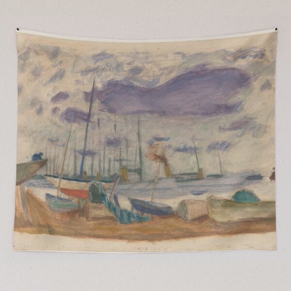 Item preview, Le Port de Cannes   1935 France  - Pierre Bonnard designed and sold by nebelimr.