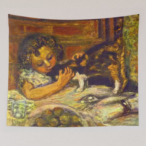 Item preview, Little Girl with a Cat   1899  - Pierre Bonnard designed and sold by nebelimr.