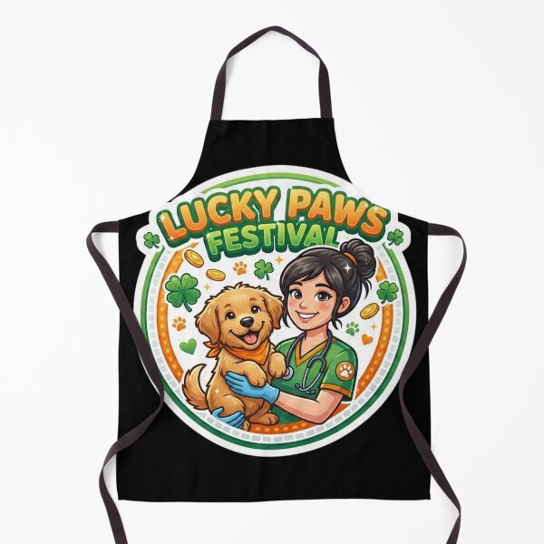 Item preview, Lucky Paws Festival St. Patrick’s Day Dog Lover Shirt | Cute Vet Nurse Puppy Graphic | Irish Lucky Clover Pet Design designed and sold by 92160057.