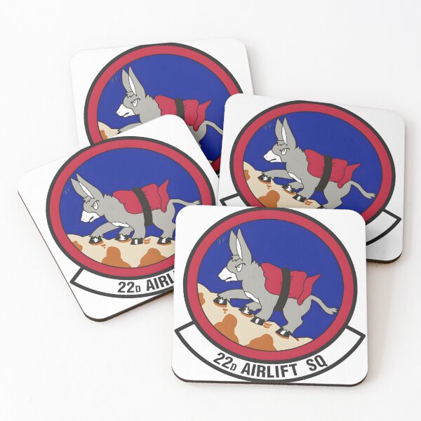 Item preview, Official Emblem of the 22d Airlift Squadron Mulberry Mule designed and sold by CharlieDesings.