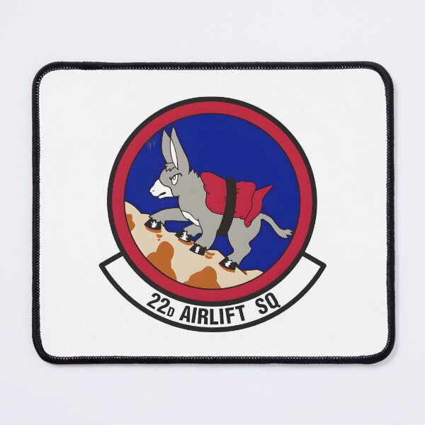 Item preview, Official Emblem of the 22d Airlift Squadron Mulberry Mule designed and sold by CharlieDesings.