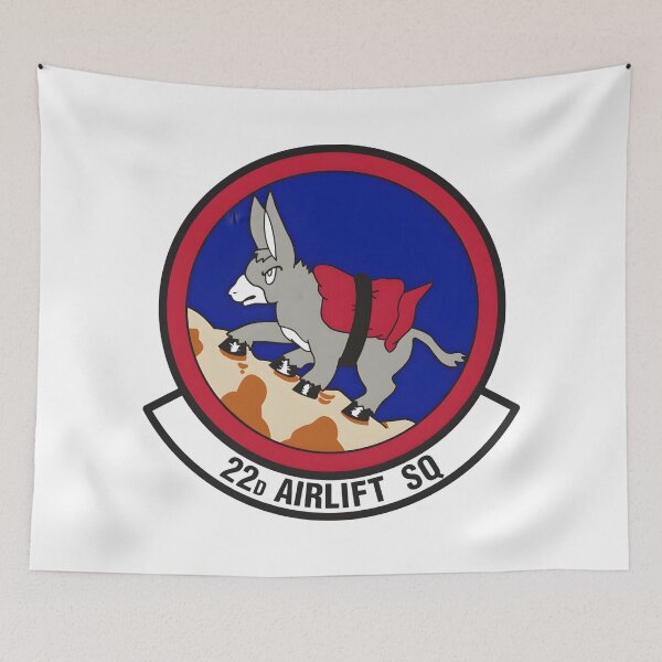 Item preview, Official Emblem of the 22d Airlift Squadron Mulberry Mule designed and sold by CharlieDesings.