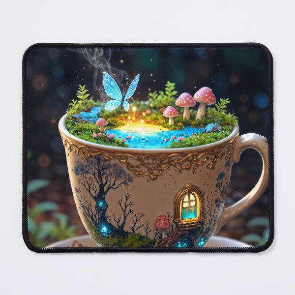 Item preview, Fairy Garden in Vintage Mug designed and sold by The Dream Lab.