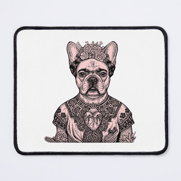 Item preview, Pawfect Masterpieces - Boho Flower Crown French Bulldog - Artistic Portrait Parody designed and sold by PhokaPhokich.