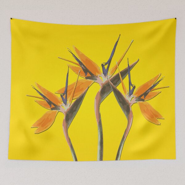 Item preview, Strelizia with yellow background designed and sold by Move-Art.
