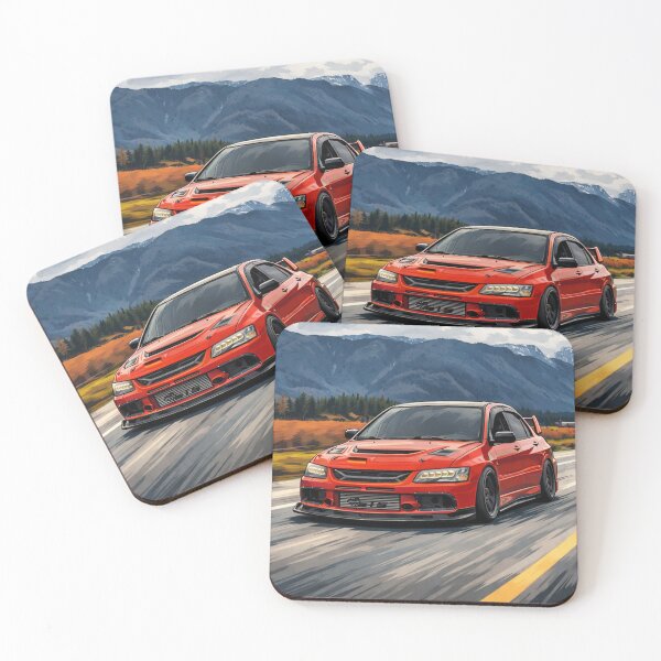 Item preview, Rally Red Mitsubishi Evo 9 Lake Run designed and sold by TheMitsuGuy.