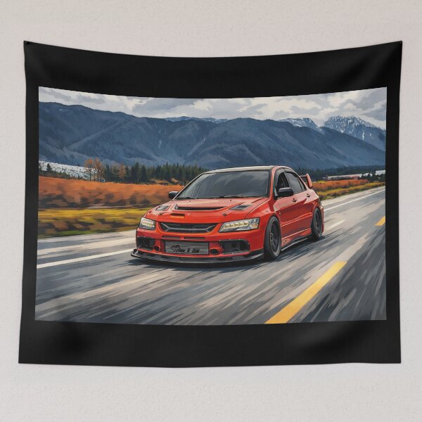 Item preview, Rally Red Mitsubishi Evo 9 Lake Run designed and sold by TheMitsuGuy.