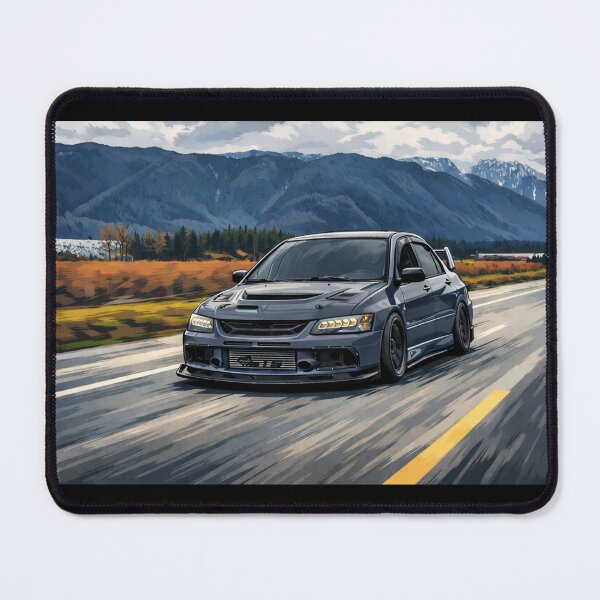 Item preview, Graphite Gray Mitsubishi Evo 9 Lake Run designed and sold by TheMitsuGuy.