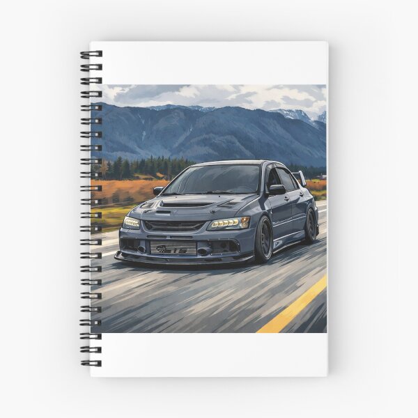 Item preview, Graphite Gray Mitsubishi Evo 9 Lake Run designed and sold by TheMitsuGuy.