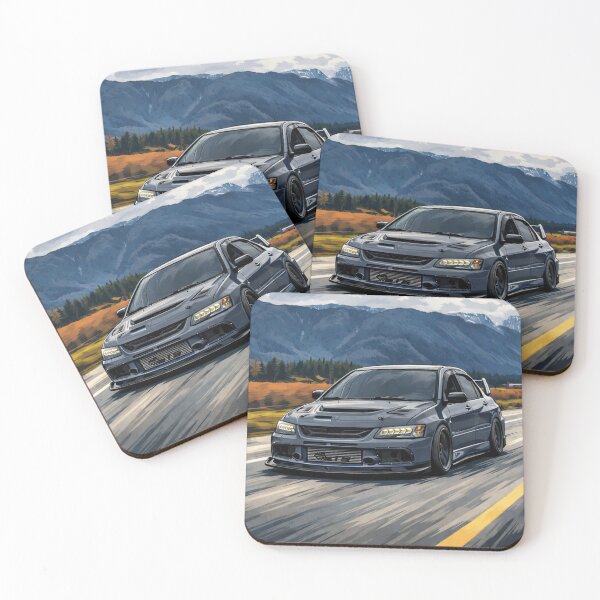 Item preview, Graphite Gray Mitsubishi Evo 9 Lake Run designed and sold by TheMitsuGuy.
