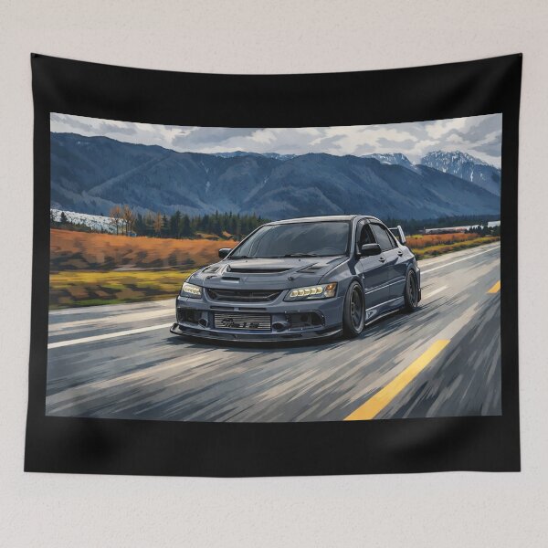Item preview, Graphite Gray Mitsubishi Evo 9 Lake Run designed and sold by TheMitsuGuy.