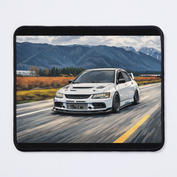 Item preview, Scotia White Mitsubishi Evo 9 Lake Run designed and sold by TheMitsuGuy.