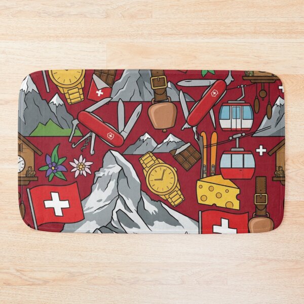 Item preview, Vibrant Switzerland Heritage National Pride Collage Art designed and sold by DGtaLrtcom.