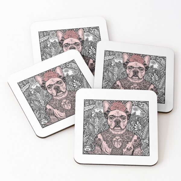 Item preview, Pawfect Masterpieces - Empowered Artist French Bulldog - Floral Self Portrait Parody designed and sold by PhokaPhokich.
