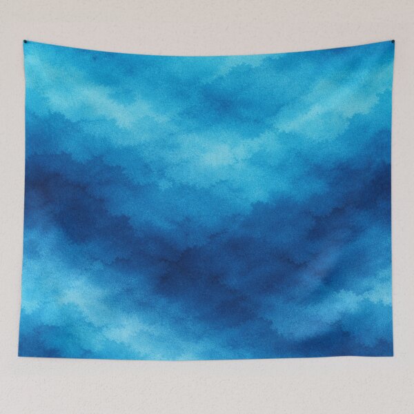Item preview, Tropical Blue Wave Vibes Seamless Pattern designed and sold by annenambiro.