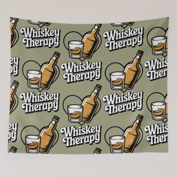 Item preview, Whiskey Therapy Retro Saloon Country Music designed and sold by SplashTastic.