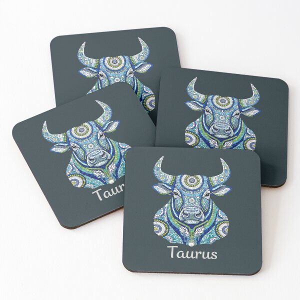 Item preview, Astrology Taurus horoscope mosaic - White Title designed and sold by TasseABdes.