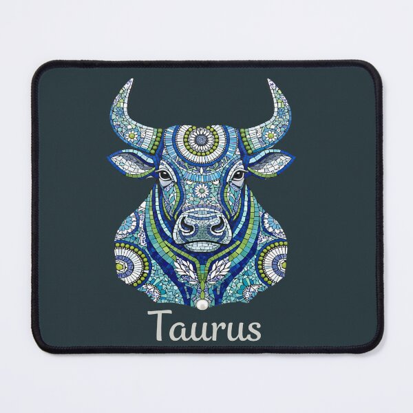Item preview, Astrology Taurus horoscope mosaic - White Title designed and sold by TasseABdes.