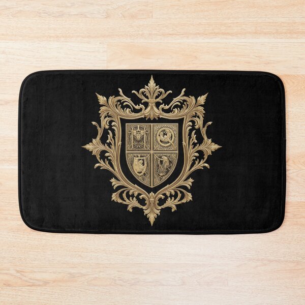 Item preview, Ancient Golden Royal Crest - Ornate Baroque Heraldic Shield designed and sold by Cindralith.