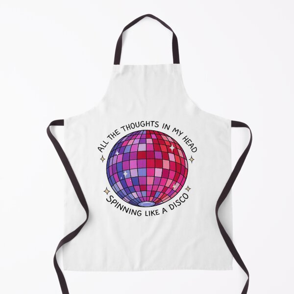 Item preview, All The Thoughts In My Head Spinning Like a Disco Ball - Retro Disco Aesthetic designed and sold by Mahmoud Salah.