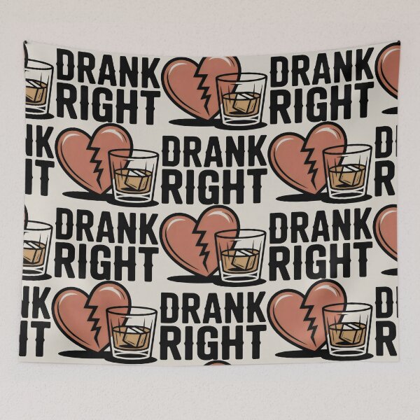 Item preview, Drank Right Heartbreak Honky Tonk Western Style designed and sold by SplashTastic.
