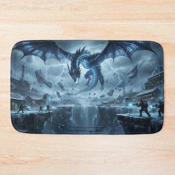 Item preview, Storm of the Frost Dragon – Epic Dark Fantasy Ice Battle designed and sold by LootLion.