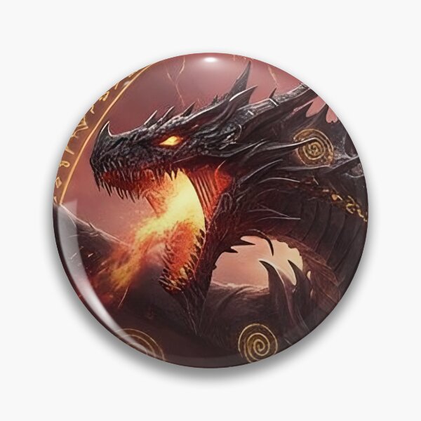 Item preview, Rise of the Fire Dragon – Epic Dark Fantasy Battle Art designed and sold by LootLion.