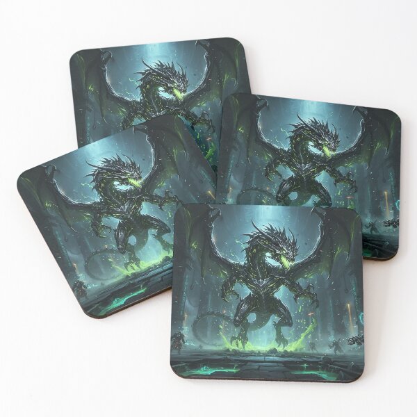 Item preview, Emerald Dragon Tyrant – Epic Dark Fantasy Art designed and sold by LootLion.