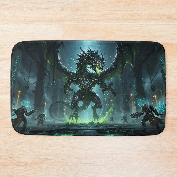 Item preview, Emerald Dragon Tyrant – Epic Dark Fantasy Art designed and sold by LootLion.