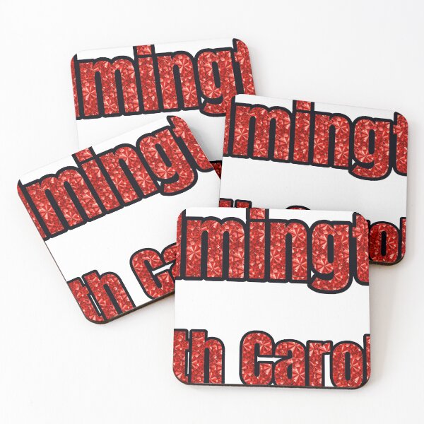 Item preview, Wilmington North Carolina City Name With Red Rhinestone designed and sold by TheIconSmith.