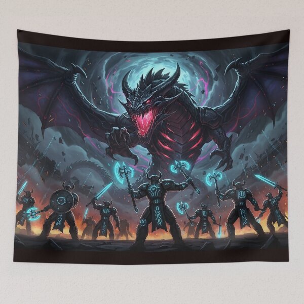 Item preview, Epic Dragon Battle – Dark Fantasy Storm War designed and sold by LootLion.
