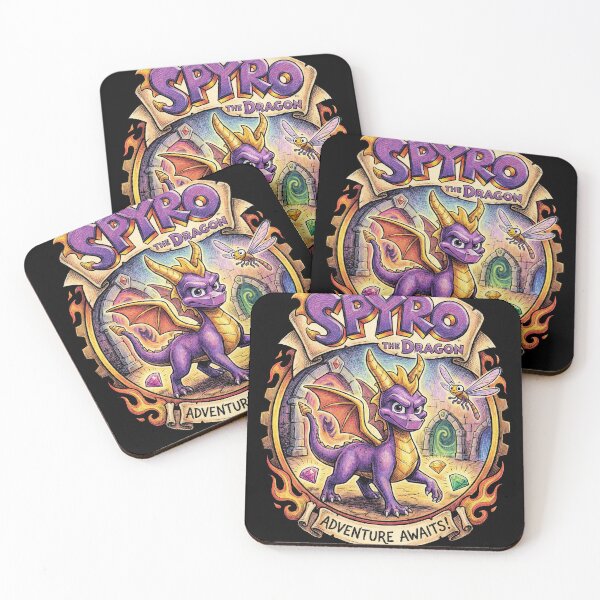 Item preview, Spyro the Dragon and Hornet from Silksong Mischievous Hero – Wings Glide Fire Attack Pose designed and sold by Senpaiwaves.