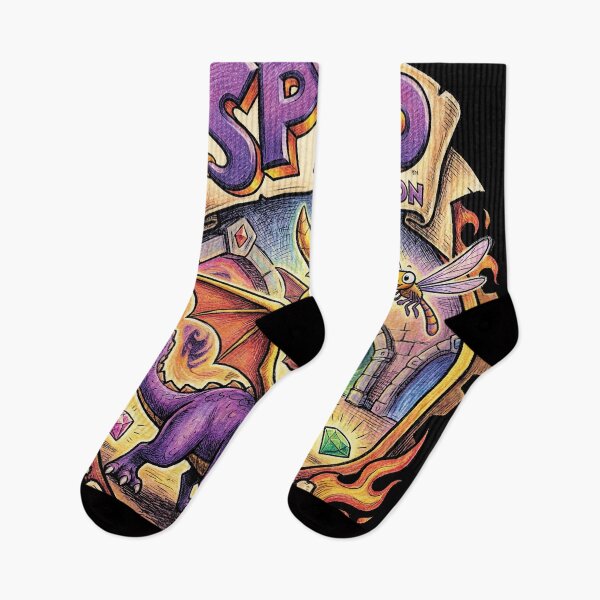Item preview, Spyro the Dragon and Hornet from Silksong Mischievous Hero – Wings Glide Fire Attack Pose designed and sold by Senpaiwaves.