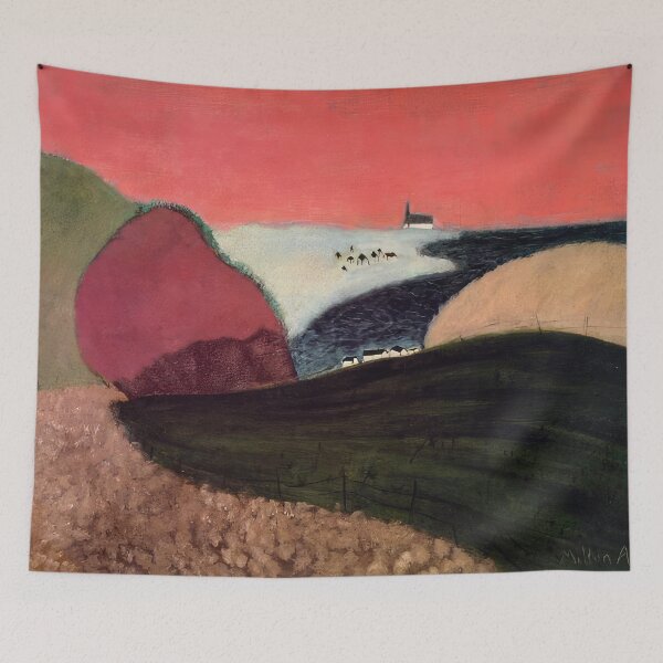 Item preview, gaspe pink sky 1940 - Milton Clark Avery designed and sold by nebelimr.