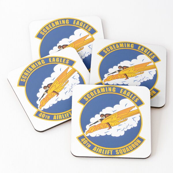 Item preview, Official Emblem of the 40th Airlift Squadron Screaming Eagles designed and sold by CharlieDesings.