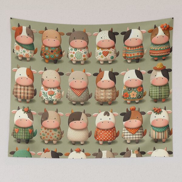 Item preview, The Whimsical Dance of the Spotted Cow  designed and sold by Vanich-Panich.