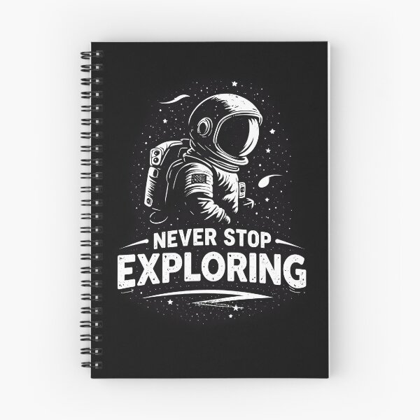 Item preview, Never Stop Exploring Astronaut Quote designed and sold by AbstractAuraArt.