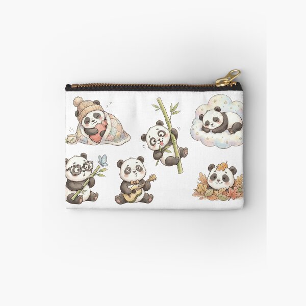 Item preview, Cozy Silly Kawaii Pastel Pandas  designed and sold by Grewtrel.