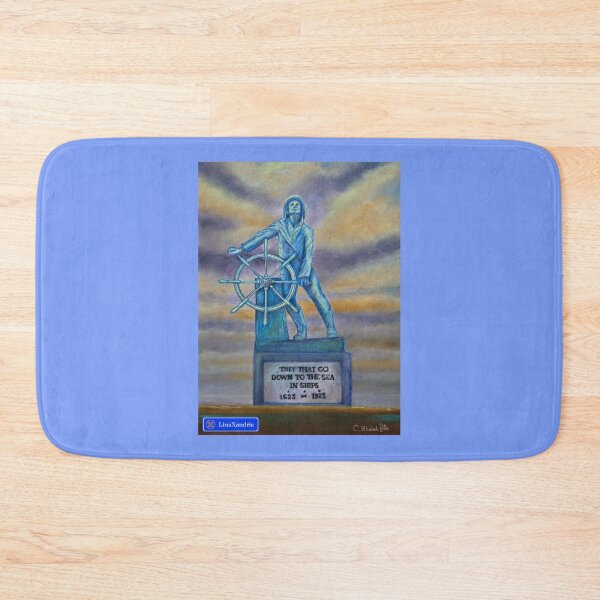 Item preview, The man at the wheel pastel painting in colour for Gloucester, MA, USA designed and sold by LinaXandria.