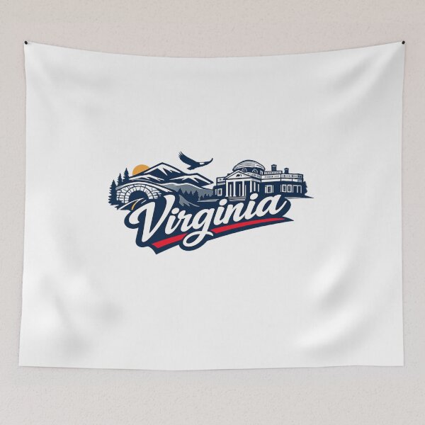 Item preview, Virginia Landmarks Minimalist Design designed and sold by UrbanStatic.