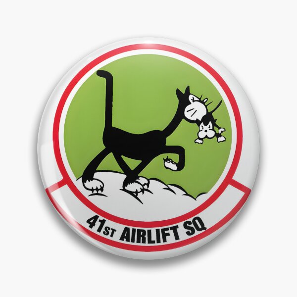 Item preview, Official Emblem of the 41st Airlift Squadron Black Cats designed and sold by CharlieDesings.