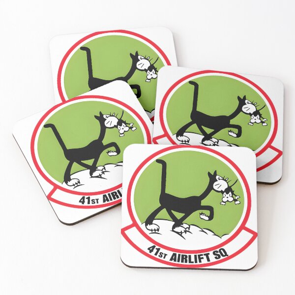 Item preview, Official Emblem of the 41st Airlift Squadron Black Cats designed and sold by CharlieDesings.