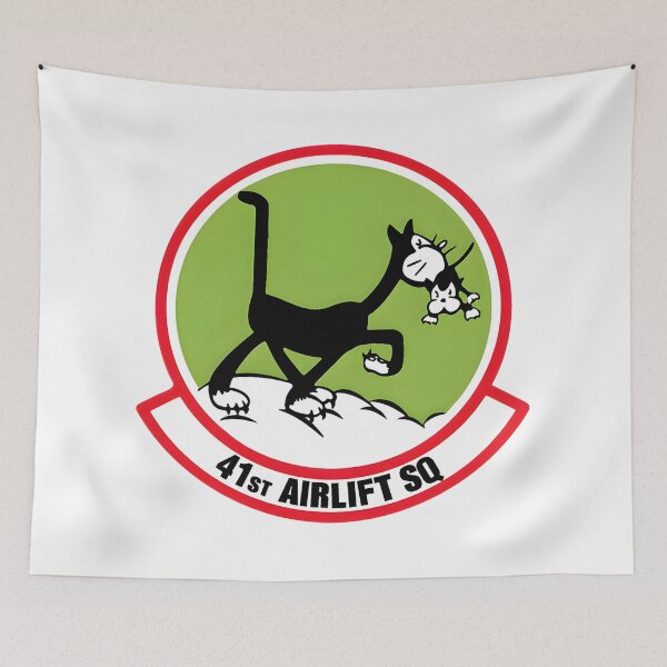 Item preview, Official Emblem of the 41st Airlift Squadron Black Cats designed and sold by CharlieDesings.