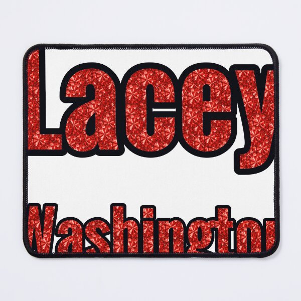 Item preview, Lacey Washington City Name With Red Rhinestone designed and sold by TheIconSmith.