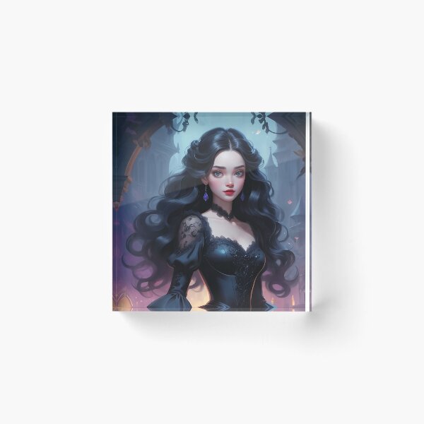 Item preview, Black Rose Princess – Dark Gothic Fairy Tale Art designed and sold by LootLion.