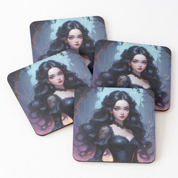 Item preview, Black Rose Princess – Dark Gothic Fairy Tale Art designed and sold by LootLion.