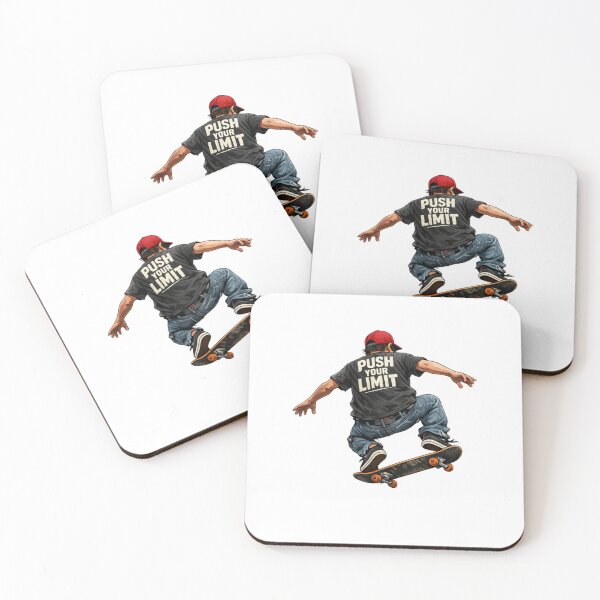 Item preview, Push Your Limit – Skateboarding Motivation  designed and sold by JustViralShirts.