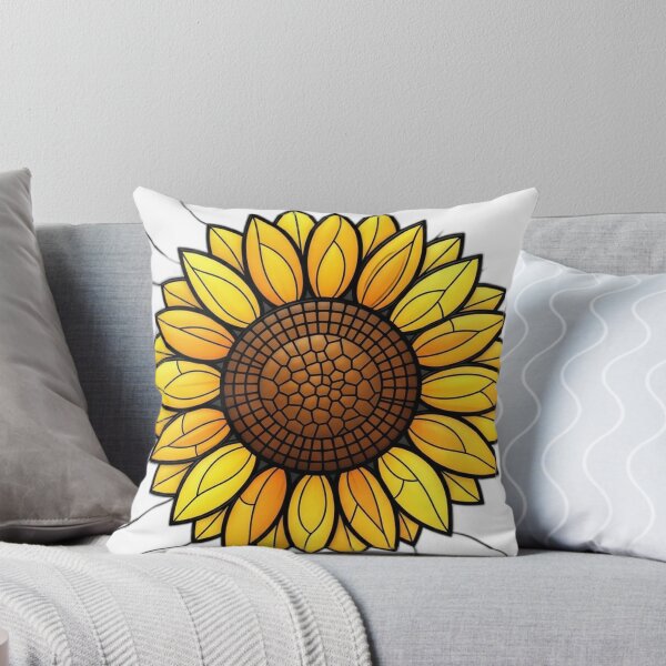 Item preview, Stained Glass Sunflower Icon designed and sold by pumsquare.